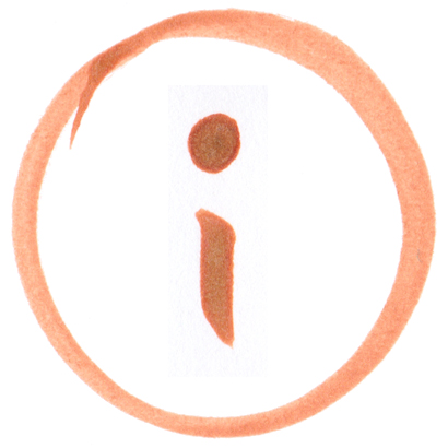 jahnna Info-Symbol, Tusche